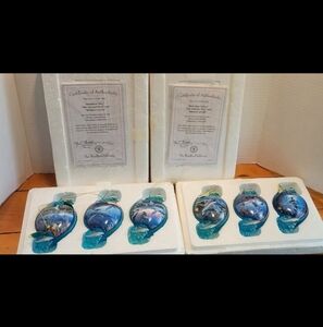 Bradford Editions Porcelain Ornament Dolphins